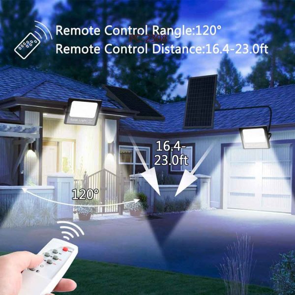 200W Remote Control Solar LED Light