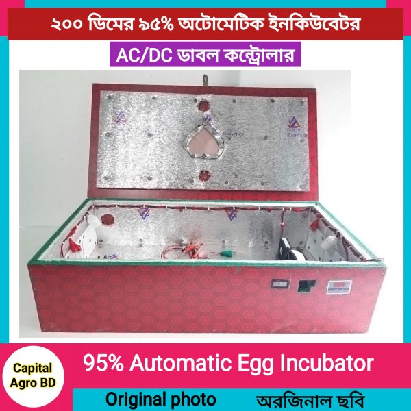 200 capacity 95% automatic incubator