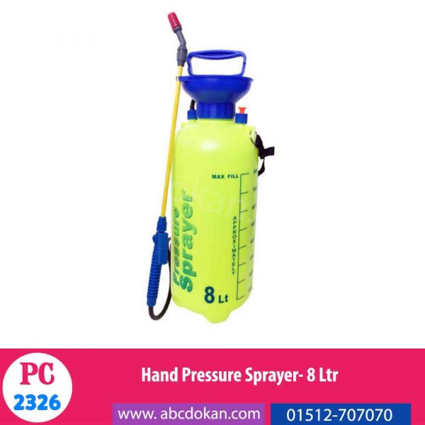 Hand Pressure Sprayer- 8 Ltr