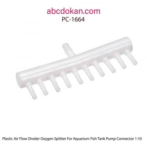 Plastic Air Flow Divider Oxygen Splitter For Aquarium Fish Tank Pump Connector 1:10